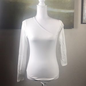 NWT Fashion Nova White Bodysuit in size S